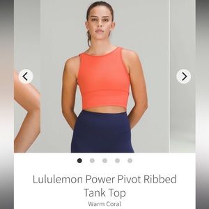 EUC Lululemon Power Pivot Tank